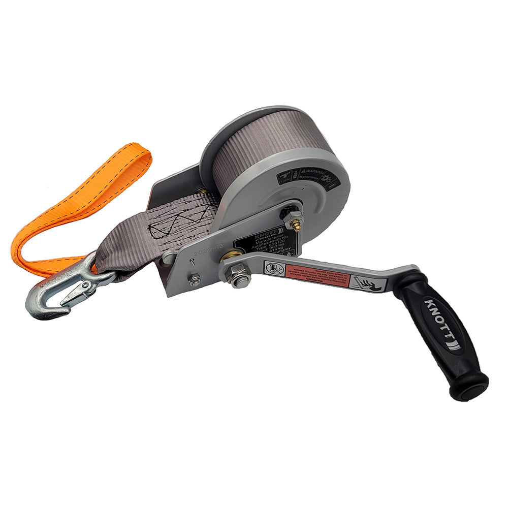 Load Rite SingleSpeed Trailer Winch  900lbs  12 Strap  7 Handle 608921K