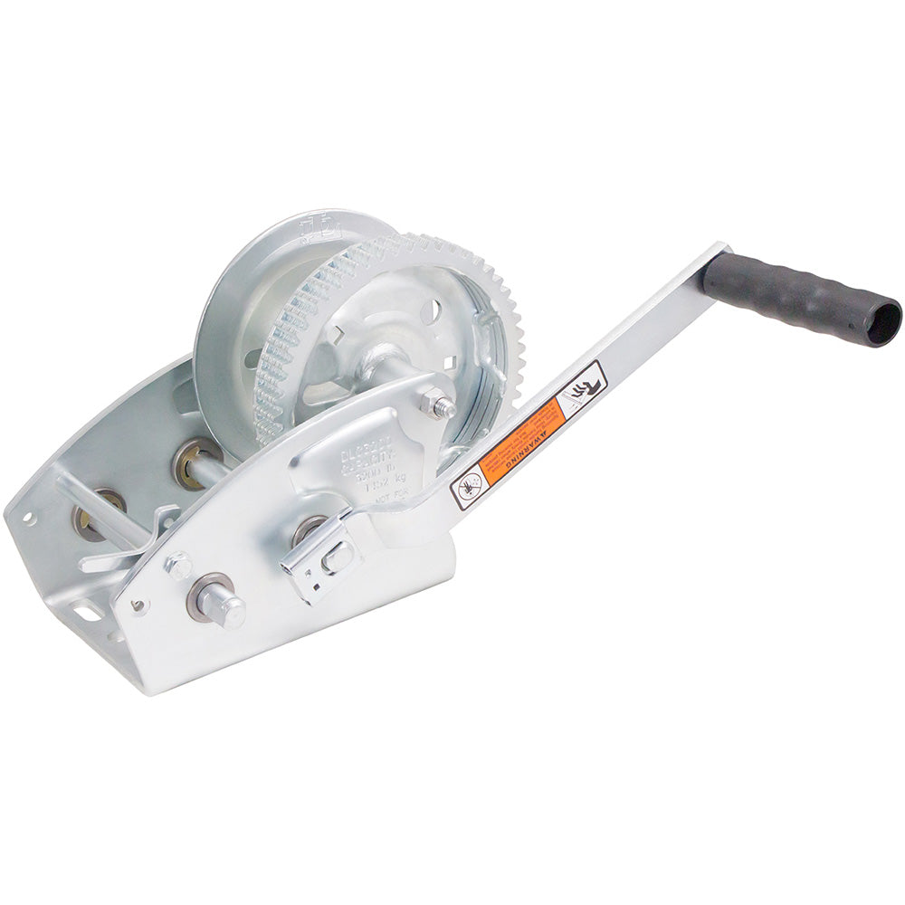 Load Rite TwoSpeed Trailer Winch  3200lbs  25 Strap  8 Handle 608929