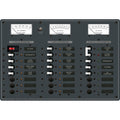 Blue Sea 8084 AC Main 6 PositionsDC Main 15 Positions Toggle Circuit Breaker Panel  White Switches 8084