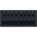 Blue Sea 8371 Water Resistant Panel  8 Position  Black  Horizontal Mount 8371