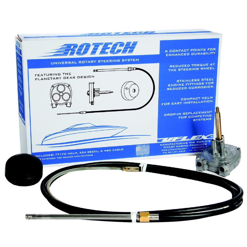 UFlex Rotech 18 Rotary Steering Package  Cable Bezel Helm ROTECH18FC