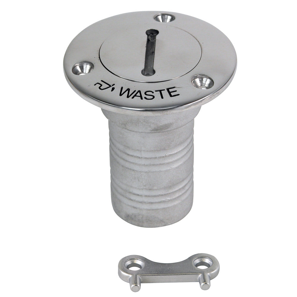 Whitecap Hose Deck Fill  112 Hose Waste 6126C