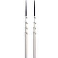 Lees 165 Bright Silver Black Spike Telescopic Poles fSidewinder TX3916SLSL