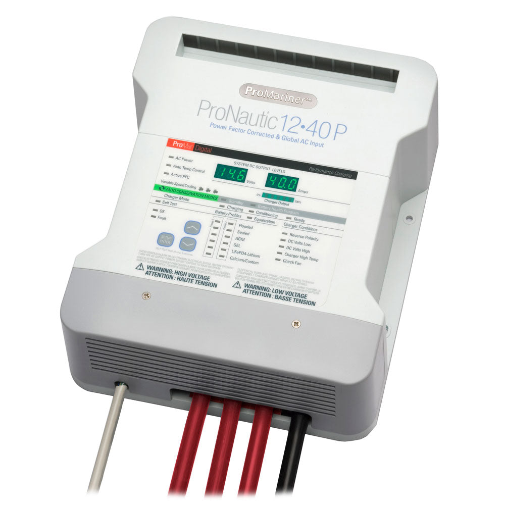 ProMariner ProNautic 1240P 40 Amp 3 Bank Battery Charger 63140