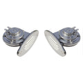 Schmitt Marine Mini Stainless Steel Dual DropIn Horn wStainless Steel Grills High  Low Pitch 10055
