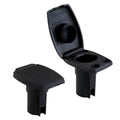 Attwood Oval 2Pin Base fAngled Pole  Black 910227