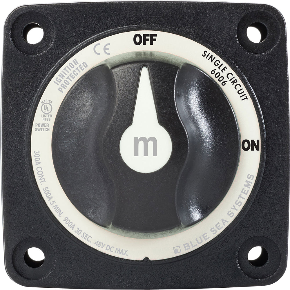 Blue Sea 6007200 Battery Switch Mini  4 Position  Black 6007200