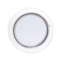 Beckson 6 Clear Center PryOut Deck Plate  White DP61WC