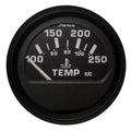Faria Euro Black 2 Water Temperature Gauge 100250 DegreeF 12812