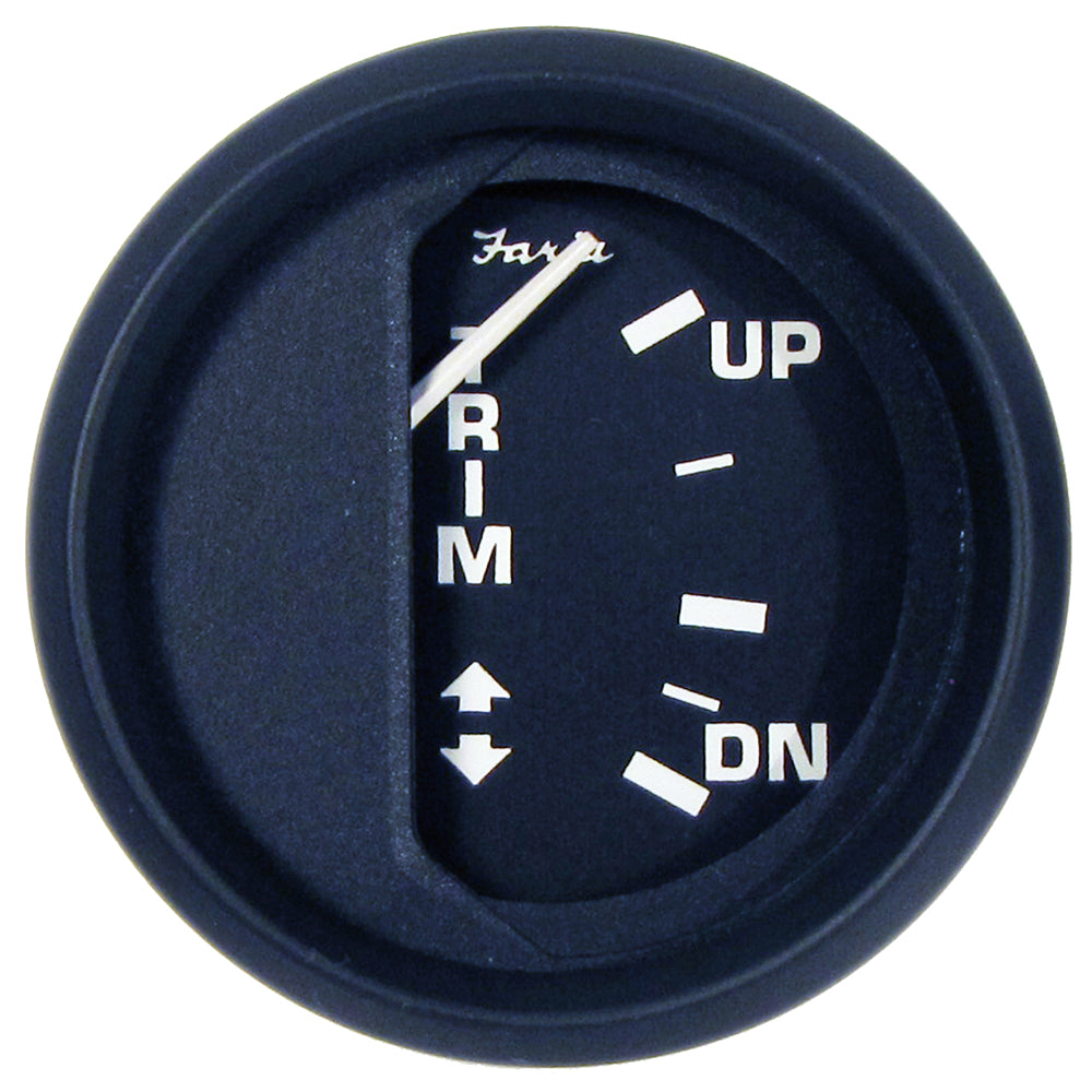 Faria Euro Black 2 Trim Gauge f JohnsonEvinrudeSuzuki Outboard 12827
