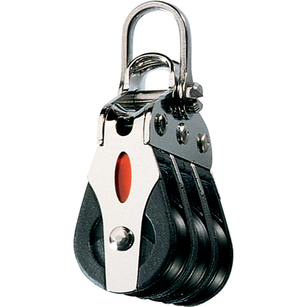 Ronstan Series 20 ball Bearing Block  Triple  2Axis Shackle head RF20302