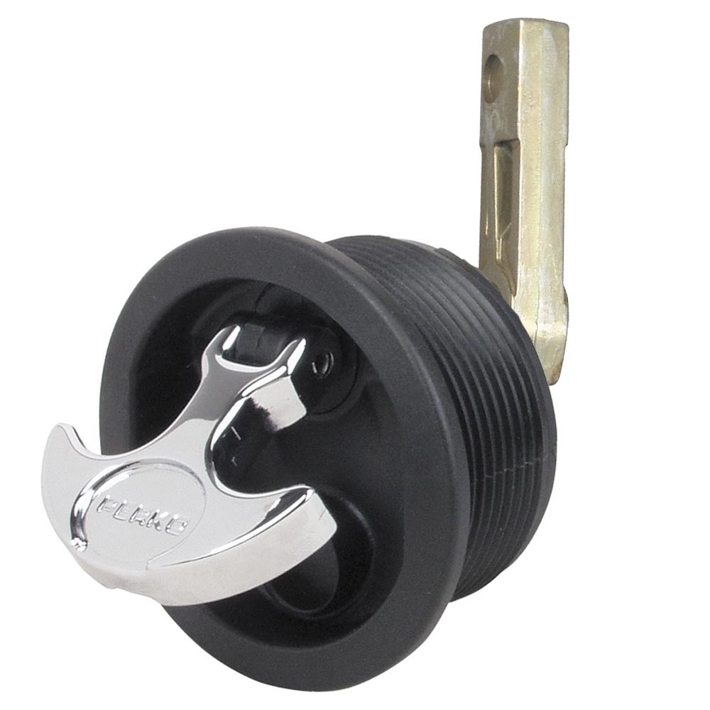 Perko Flush Mount Latch  Straight Cam Bar  25 Hole  Black 1092DP3BLK