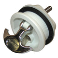 Whitecap THandle Latch  Chrome Plated ZamacWhite Nylon  Locking  Freshwater Use Only S0226WC