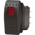 Blue Sea 7937 Contura II Switch DPDT Black  ONOFFON 7937