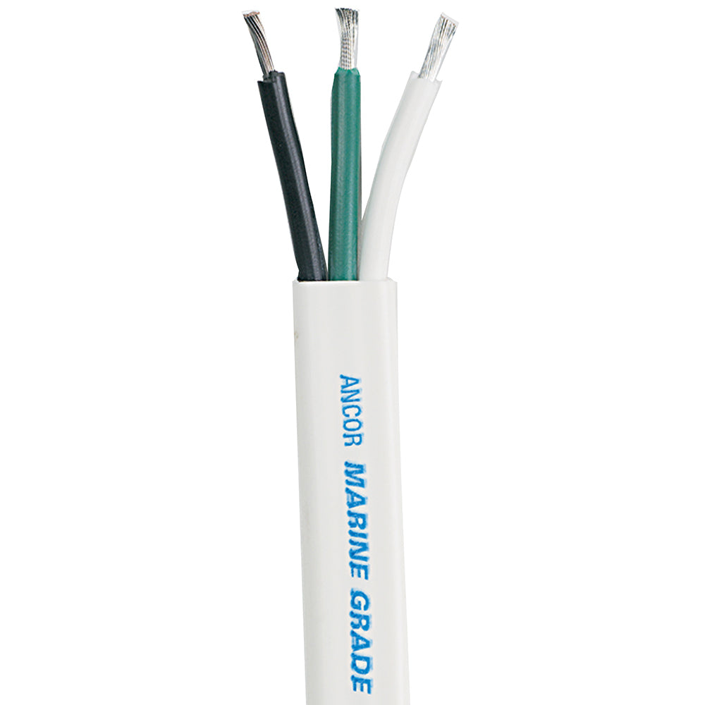 Ancor White Triplex Cable  83 AWG  Flat  100 130910