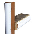 Dock Edge Piling Bumper  One End Capped  6  White DE1020F