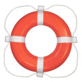 Taylor Made Foam Ring Buoy  24  Orange wWhite Grab Line 364