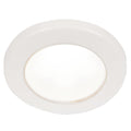 Hella Marine EuroLED 75 3 Round Screw Mount Down Light  White LED  White Plastic Rim  12V 958110011