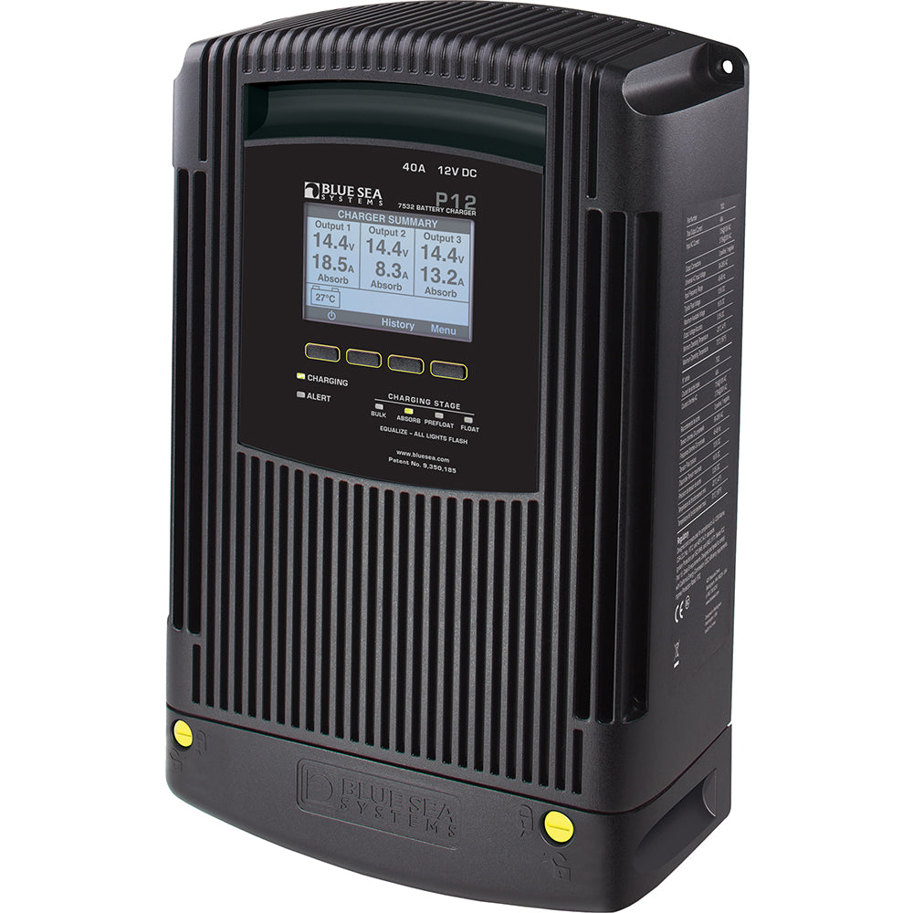 Blue Sea 7532 P12 Gen2 Battery Charger  40A  3Bank 7532