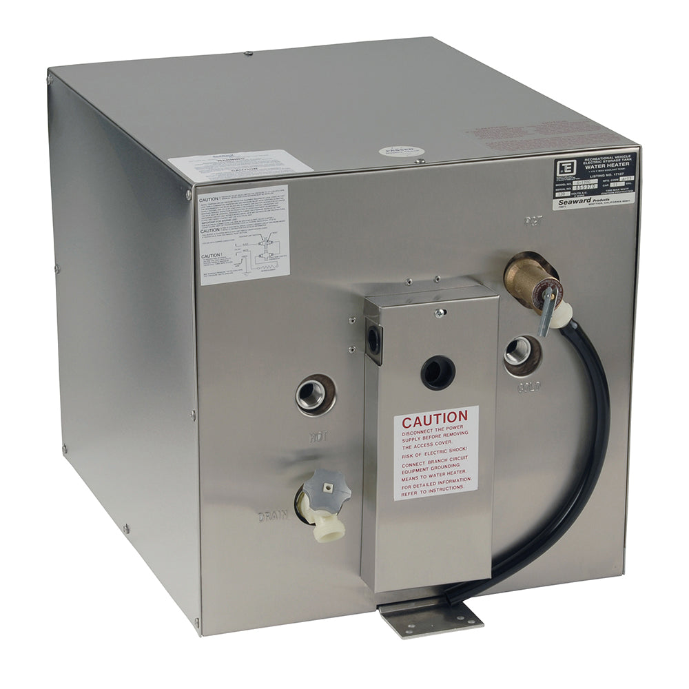 Whale Seaward 11 Gallon Hot Water Heater wRear Heat Exchanger  Stainless Steel  240V  1500W S1250