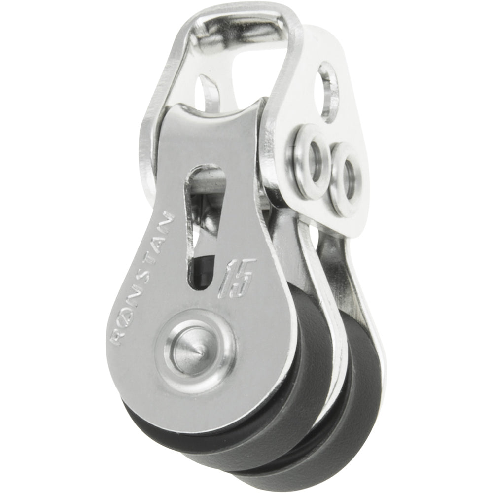 Ronstan Series 15 Ball Bearing Utility Block  Double Loop Head RF15202
