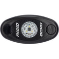 RIGID Industries ASeries Black Low Power LED Light  Single  Red 480043