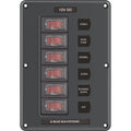 Blue Sea 4322 Circuit Breaker Switch Panel 6 Position  Gray 4322