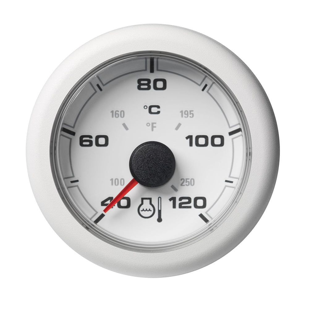 Veratron 52MM 2116 OceanLink Coolant Temperature Gauge  120C250F  White Dial  Bezel A2C1065970001
