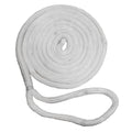 New England Ropes 12 Double Braid Dock Line  White  35 C50501600035