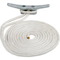 SeaDog Double Braided Nylon Dock Line  12 x 10  White 302112010WH1