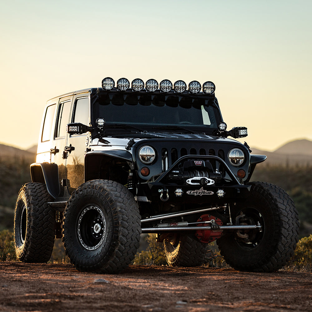 RIGID Industries 360Series 6 LED OffRoad Fog Light Drive Beam wBlue Backlight  Black Housing 36207