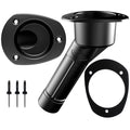 Mate Series Plastic Rod  Cup Holder 30 Closed wOval Top fKayaks  Black P2030BK