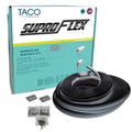 TACO SuproFlex Rub Rail Kit  Black wFlex Chrome Insert  2H x 2932W x 60L V119990BBK602