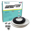 TACO SuproFlex Rub Rail Kit  White with Flex Chrome Insert  2H x 2932W x 60L V119990WCM602