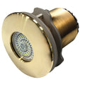 Lumitec SeaBlaze Typhoon Underwater Light  Bronze ThruHull LED Light  WhiteBlue  Flush Mount 101450