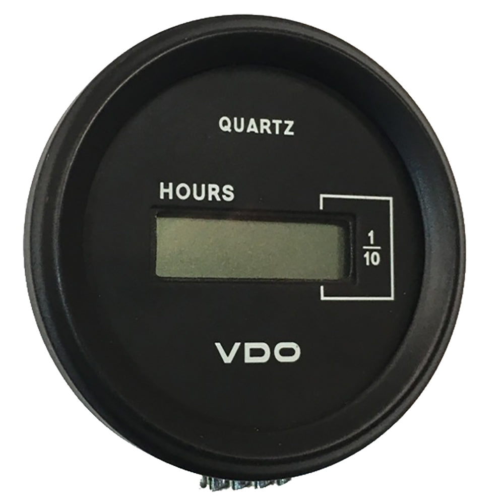 VDO Cockpit Marine 52mm 2116 LCD Hourmeter  Black DialChrome Bezel  331546