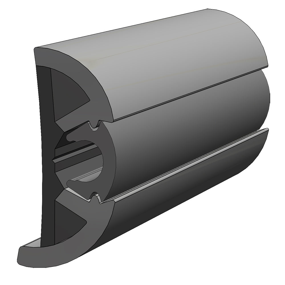 TACO SuproFlex Rub Rail Kit Gray wGray Insert  2H x 2932W x 80L V119990GRD802