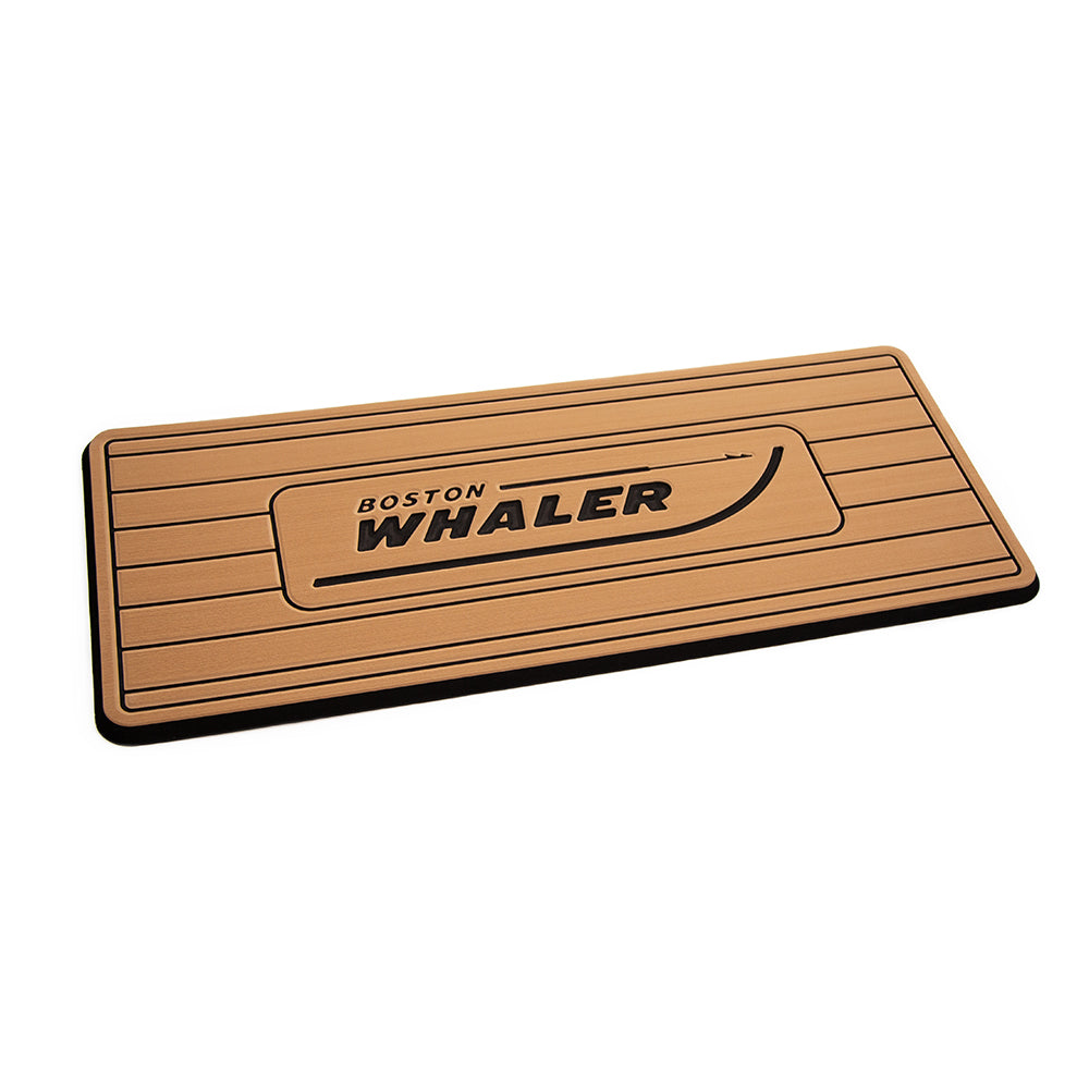 SeaDek Boston Whaler Helm Pad  MochaBlack Brushed wRouted Teak Lines  3961580327