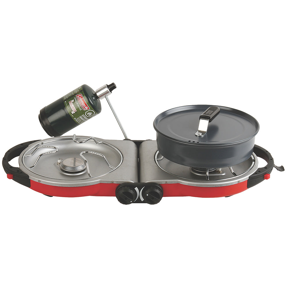 ColemanPerfectFlow InstaStart Fold N Go Stove  2Burner 2000038018