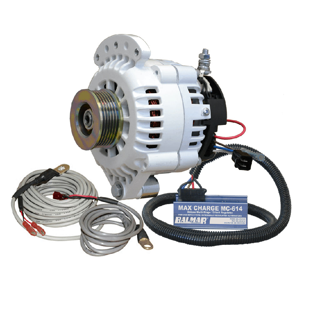 Balmar 621 Series 120A Kit wMC618 Regulator TSensor K6 Pulley Single Foot  Mounting Hardware 621VUPMC120K6