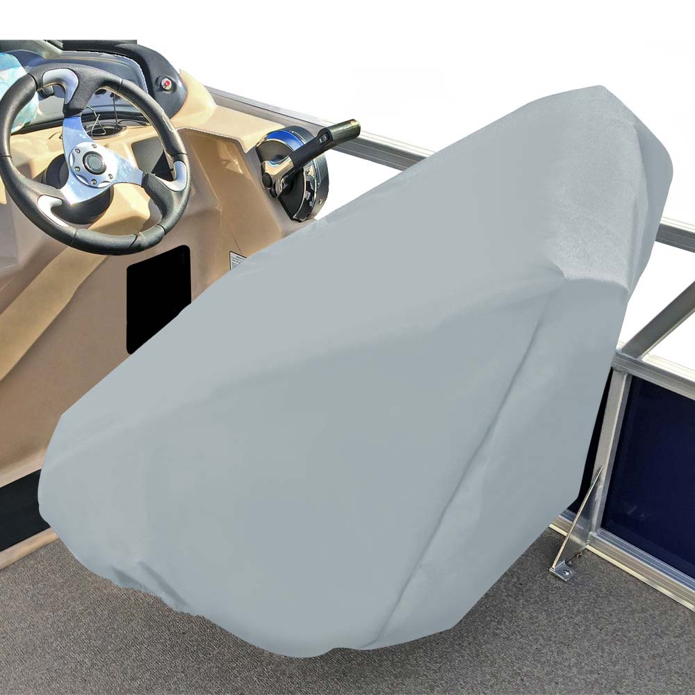 Carver PolyFlex II Captains Chair Cover  Fits up to 32H x 26W x 25D  Grey 61061F10