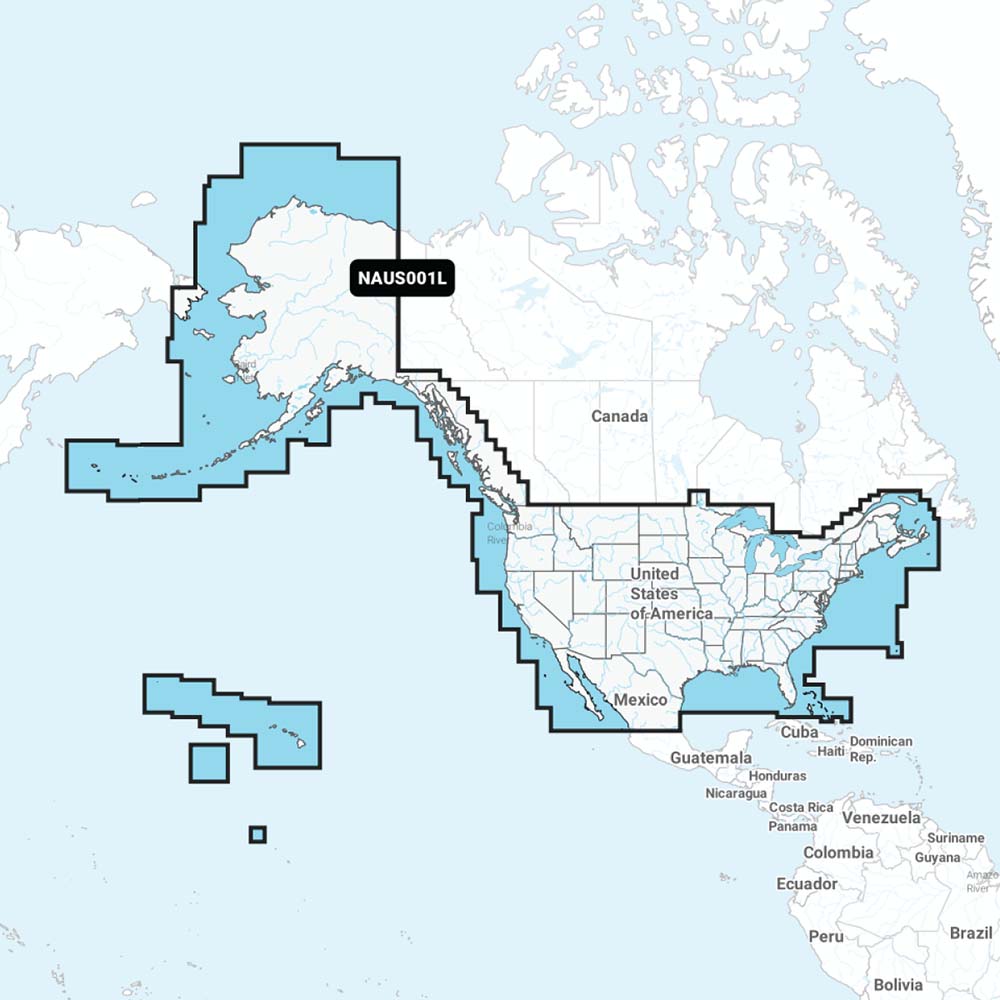Navionics NAUS001L  US  Coastal Canada  Navionics 010C136630