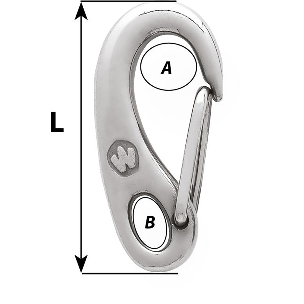 Wichard Safety Snap Hook  50mm 2480W