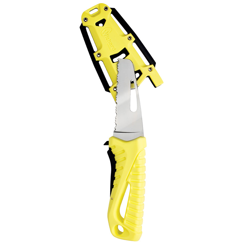 Wichard Offshore Rescue Knife Fixed Blade  Fluorescent 10192W