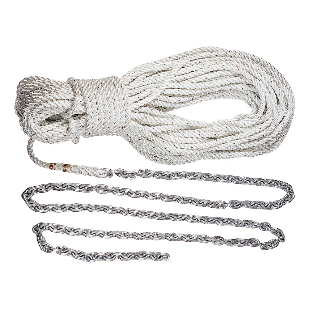Lewmar Premium Anchor Rode 21515 of 14 Chain  200 of 12 Rope wShackle HM15HT200PX