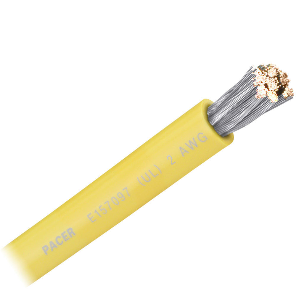 Pacer Yellow 2 AWG Battery Cable  Sold By The Foot  WUL2YLFT