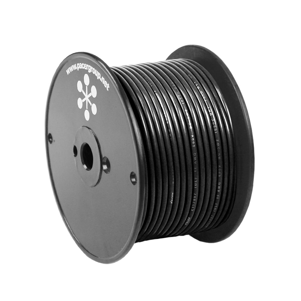 Pacer Black 8 AWG Primary Wire  100  WUL8BK100