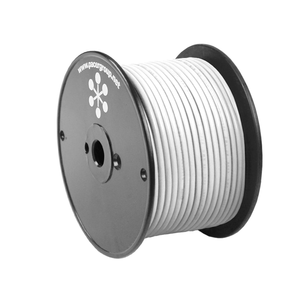 Pacer White 8 AWG Primary Wire  100  WUL8WH100
