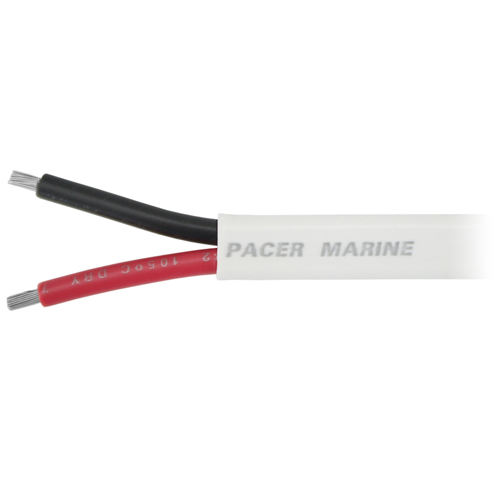 Pacer 162 AWG Duplex Cable  Flat Cable  RedBlack  100 W162DC100
