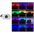 Black Oak Rock Accent Light  RGB  White Housing MALRGB